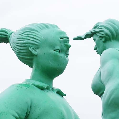 Reisende Riesen im Wind